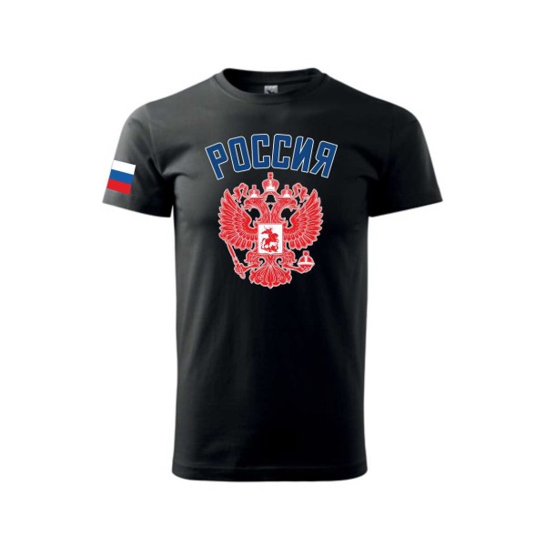 Tričko RUSSIA - čierne