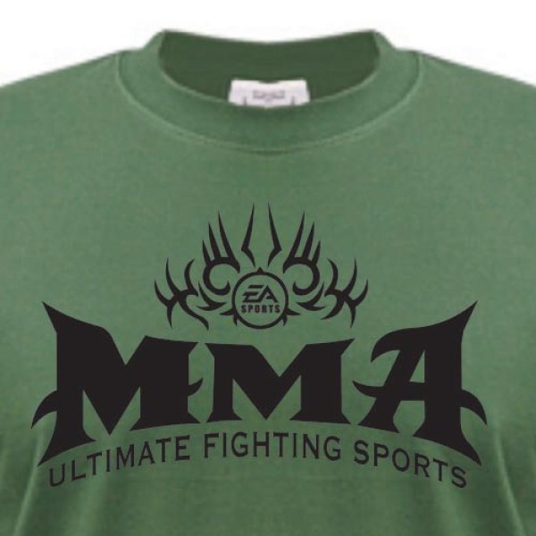 Tričko MMA - zelené