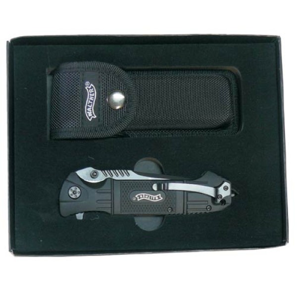Nôž zatvárací taktický WALTHER BTTK BlackTac Tanto Knife - čierny