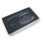Nôž taktický s pevnou čepeľou WALTHER Backup Knife - čierny