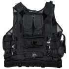 Vesta taktická U.S.M.C. MFH 04473A s opaskom - čierna