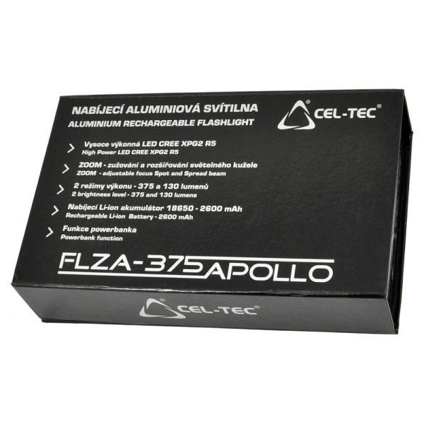Svietidlo LED nabíjacie Cel-Tec FLZA-375 APOLLO Zoom
