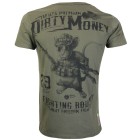 Tričko YAKUZA Dirty Money - olivové