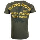 Tričko YAKUZA Flying Riots - olivové