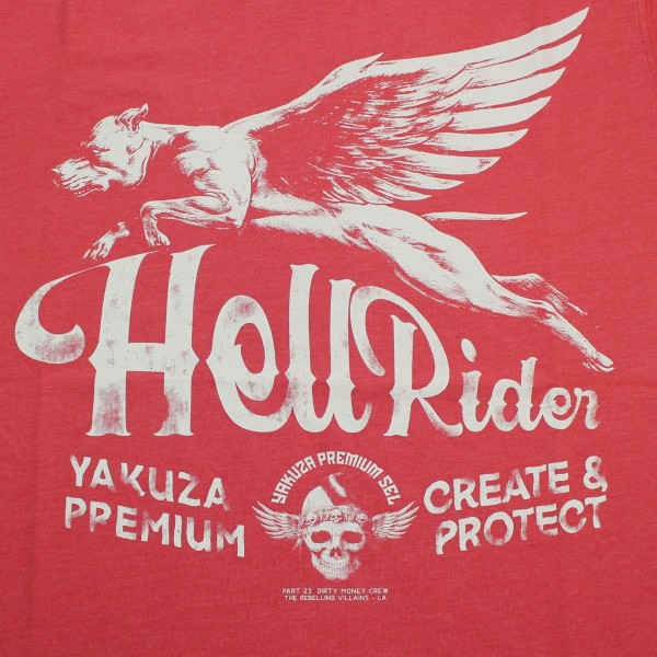 Tričko YAKUZA Hell Rider - červené