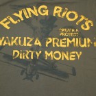 Tričko YAKUZA Flying Riots - olivové