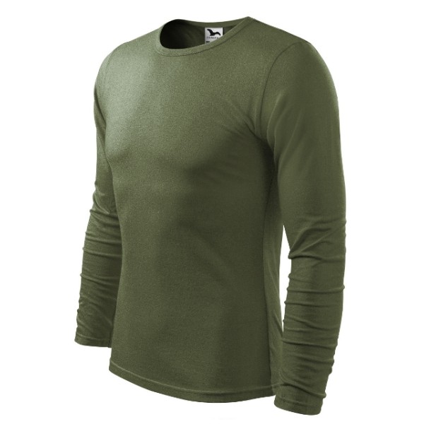 Tričko s dlhým rukávom MALFINI Fit-T Long 160g - khaki olivové